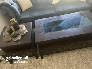  4 طقم طاولات خشب بحالة جديدة