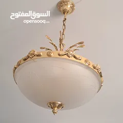  1 اضاءة سقف مطليه ذهب