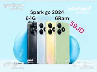  1 spark go 2024 64g 6ram 3+3 تيكنو سبارك جو تكنو تلفونات موبايل عمان خلدا اقل سعر في المملكة