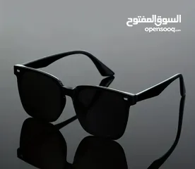  1 1 قطعة نظارات رجالية بأسلوب الشارع الهندسي الرجعي - إطار أسود كلاسيكي مع عدسات زخرفية، نظارات موضة ع