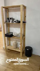  2 Shelf trolley and make-up and facial chair, two chairs