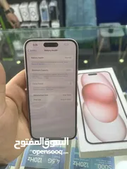  7 ايفون 15plus 128G بطاريه 100%