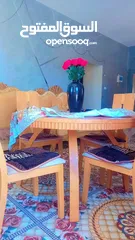  1 طاوله سفره خشب زان للبيع