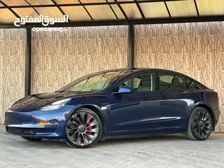  9 Tesla Model 3 2022 تيسلا بيرفورمانس دول موتور فحص كامل بسعر مغررري جدا