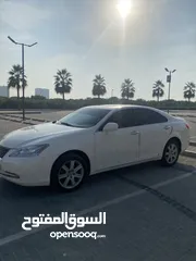  6 لكزس es350 موديل 2007 للبيع لون أبيض وداخلية بيج حالته جيده