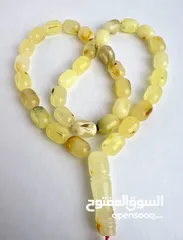  3 مسبحه كهرمان بلطيقي شوائبي