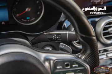  18 Mercedes C200 2019 Mild hybrid Amg kit Night Package   السيارة وارد الشركة و قطعت مسافة 83,000 كم