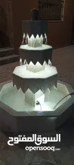  15 نوافير وشلالات وباربيكو وجميع انواع ديكورات الحجر الطبيعي  العنوان الزرقاء الجديده