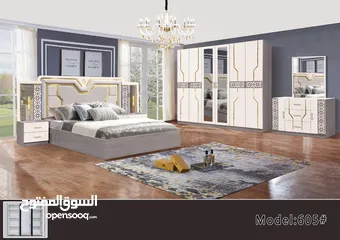  27 BED ROOM SET 7 PCS WITH MATTRESS AND FITTING /غرف نوم ۷قطع مع دوشج مع ترکيب