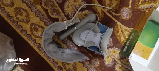  3 حزام مشد نفخ لدسك الرقبة بحالة جيدة