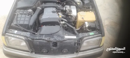  26 مرسيدس بنز c180 موديل 1995  ماتور اسود سعه 2000cc  اتوماتيك