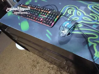  4 ماوس وكيبورد وماوس باد كبيره جديد
