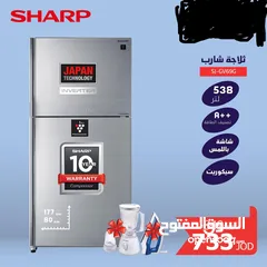  1 عرض حرق على ثلاجه شارب موديل 69 سكوريت سلفر انفرتر