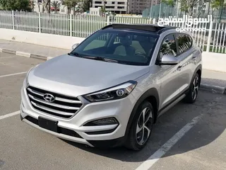  1 Hyundai Tucson 2018 Panorama 1.6cc توسان بانوراما فل اوبش دفع رباعي مقاعد جلد بصمة شنطة كهربائية