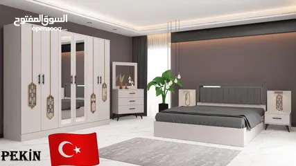  5 غرف نوم تركي 7 قطع مميزه شامل تركيب ودوشق الطبي مجاني