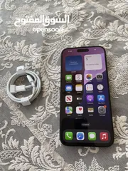  1 iPhone 15 pro Max 256 gb Unlocked Like New  ايفون 15 برو ماكس 256 جيجا شبه جديد بحالة الوكالة...