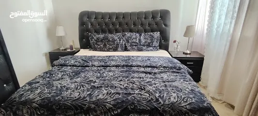 2 غرفة نوم كاملة لون اسود king size تفصيل خشب لاتيه 18