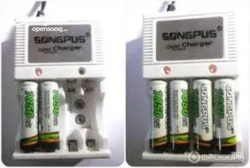  2 شاحن بطاريات AAA/AA/9V Battery Charger