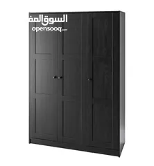  7 IKEA Rakkestad Black Wardrobe 2 Doors and 3 Doors