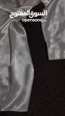  3 روب عرايسي ساتان أبيض  بستراس BRIDE قصير