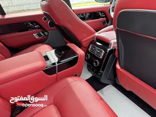 3 من الداخل  احمر اوتوبيوجرافي 2020 رنج روفر اعلى صنف فحص كامل  بحال الوكاله
