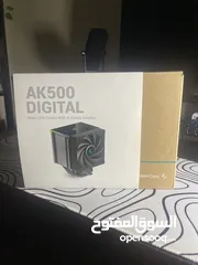  1 ‏DeepCool Ak500 Digital مبرد هوائي احترافي شاشة عرض حرارة شريطين Argb  Air CPU Cooler
