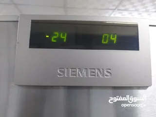  2 ثلاجة عكسية نوع سيمنز حجم 438 لتر لون استيل بحاله ممتازه جدا