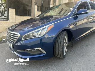  2 هيونداي سوناتا بنزين موديل 2015 فل كامل بانوراما الشكل الجديد فل اضافات الشكل الجديد