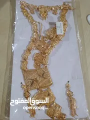  2 طقم سنسال عدد 2 اسواره عدد 1 خاتم عدد 1 حلق عدد 1 جديد غير ملبوس