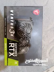  1 عدد من كروت الشاشه للبيع زي RTX TI 3060 وا RTX 3070 TI وغير ثالك