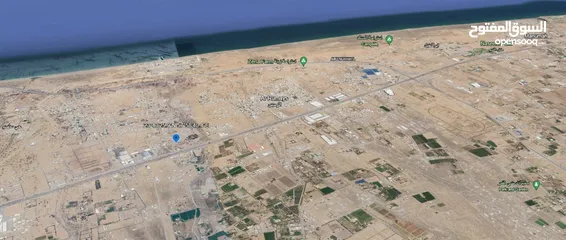  7 قطعة ارض بمساحة 1200 متر في ولاية بركاء مربع الرميس الخط الثاني من الشارع العام (مسقط - صحار)