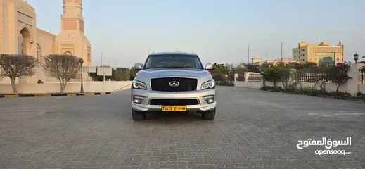  2 إنفينيتي QX80 خليجي بدون حوادث ولاصبغ سيرفس وكاله المالك الاول جديدة