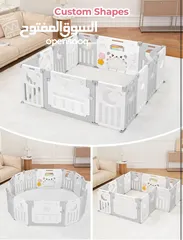  6 Baby Playpen,Dripex Foldable منطقة امنه للأطفال