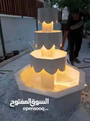  29 نوافير وشلالات وبابكيو احواض زريعه جميع انواع الحجر البناء والديكورات عروض دائما ان شاءالله