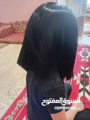  3 باروكة شعر لون اسود