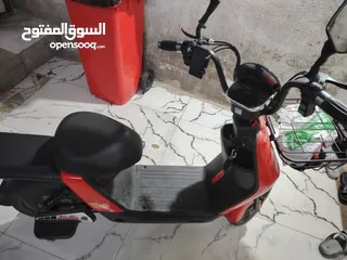  3 دراجه كهربائيه شحن مستعمله فقط شهر نضيفه كلشش +الهورن ولأشاير انه شايلهن علمود لايصير صرفيه شحن