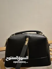  3 new black leather milano cross bag
