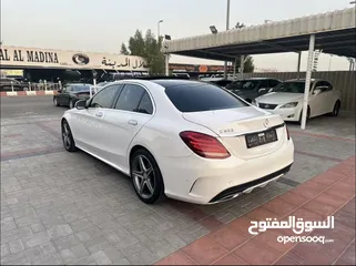  6 مارسيدس c200 خليجي 2015 بحالة الوكالة وصبغ الوكالة الممشى 93000km اعلى فئة فل بانوراما