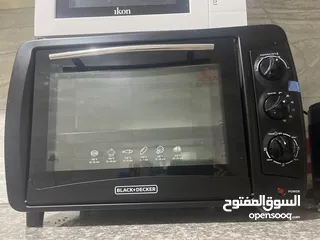  3 ikon microwave 700 watt 20 lt and blackdecker owen