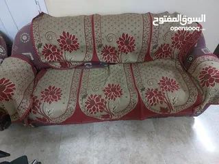  1 Sofa set 3 seater +1 Seater + 1 seater + 4 chairs