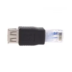  2 RJ-45 Male to USB Female Adapter