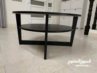  1 Black solid wood IKEA accent table