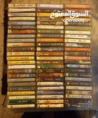  12 اشرطه كاسيت واسطونات وسيديات بدينار