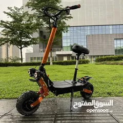  3 60Volt 6000Watts Electric, E Scooter Foldable Dual Motor Off Road Seat