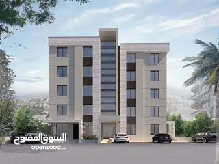  5 شقة جاهزة  للبيع في منطقة عين مصباح بالقرب من جامعة القدس المفتوحة, مساحة 170 متر مربع باطلالة غربية