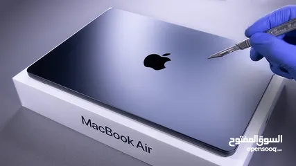  2 MacBook Air M2 13.6”  8GB / 256GB  جهاز Active فقط مع الكرتونة
