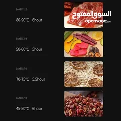  5 ماكينة تجفيف فواكه 8 رفوف جديده