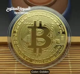  1 ميدالية بيتكوين bitcoin اصلية مختومة