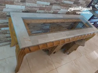  10 طقم  طاولات وسط وكونسول 4قطع وبيرو  ماربل للبيع