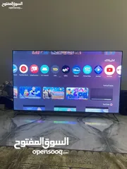  4 للبيع شاشه (TCL) حجم 65 احدث موديل (615) فل سمارت 4k استخدام شهر جميع اغراضها الاصليه الشاشه لسه لزق